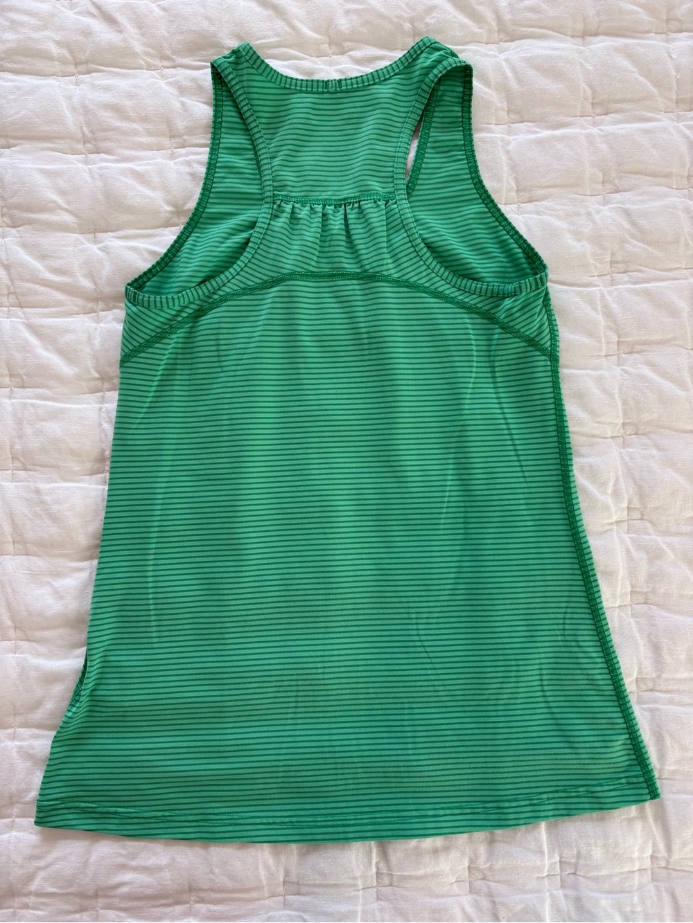Kirkland Signature Green Striped Racerback Tank